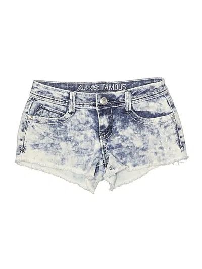 Pre-owned Almost Famous Denim Shorts In Blue
