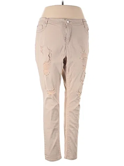 Pre-owned Almost Famous Jeans In Tan