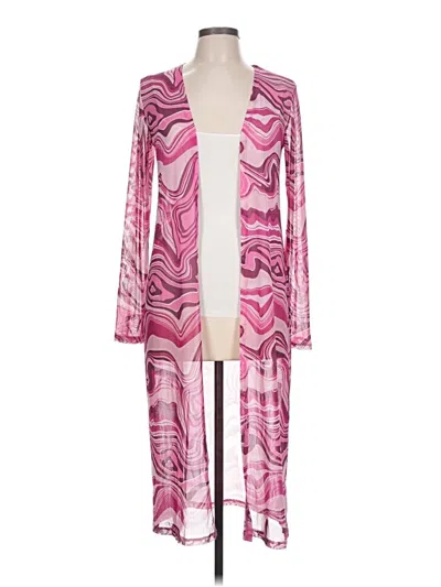 Pre-owned Almost Famous Kimono In Pink