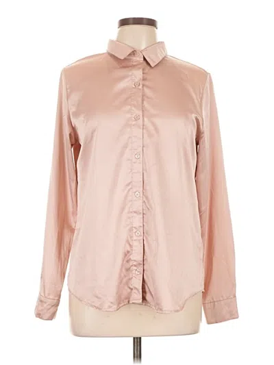 Pre-owned Almost Famous Long Sleeve Blouse In Pink