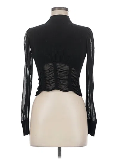 Pre-owned Almost Famous Long Sleeve Top Black Turtleneck Tops