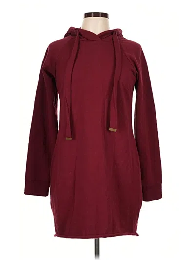 Pre-owned Almost Famous Pullover Hoodie In Burgundy