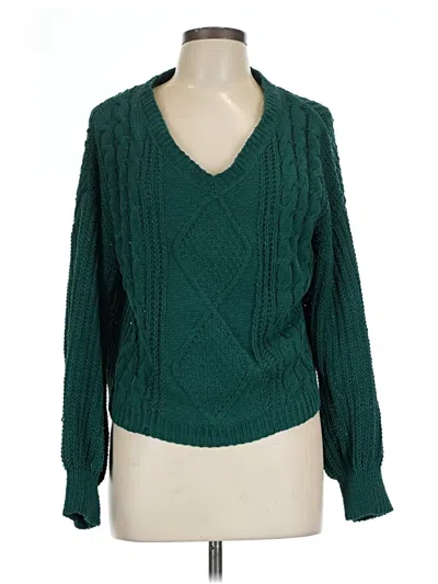 Pre-owned Almost Famous Pullover Sweater In Green