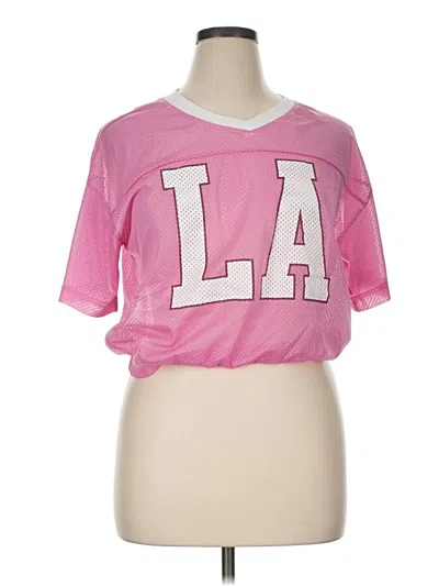 Pre-owned Almost Famous Short Sleeve T-shirt In Pink