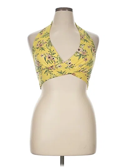 Pre-owned Almost Famous Sleeveless Blouse In Yellow