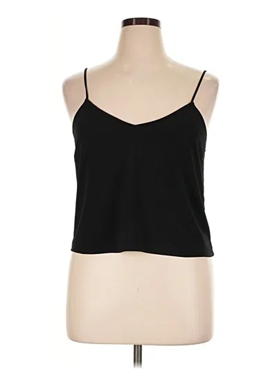Pre-owned Almost Famous Sleeveless Top Black Halter Neckline Tops
