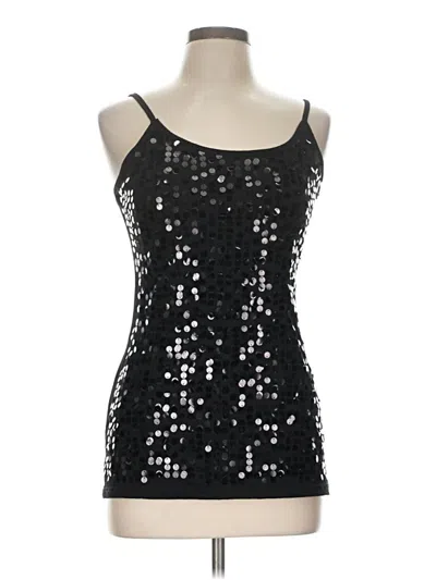 Pre-owned Almost Famous Sleeveless Top Black Halter Neckline Tops