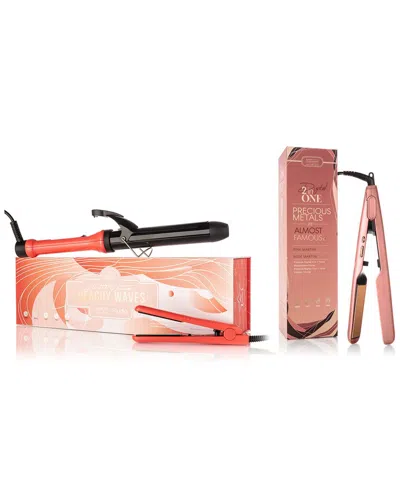 Almost Famous Sunset Glamour 3pc Hair Tool Set In White