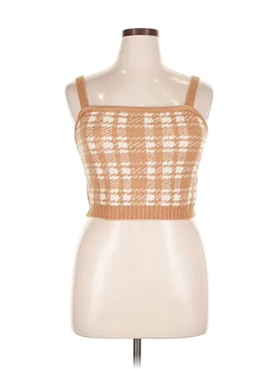 Pre-owned Almost Famous Sweater Vest In Tan