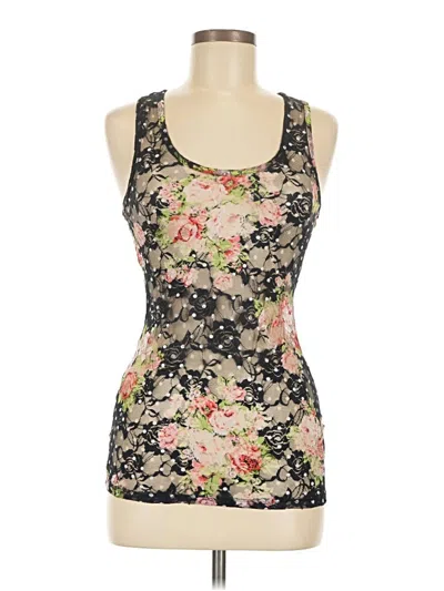Pre-owned Almost Famous Tank Top Black Halter Neckline Tops