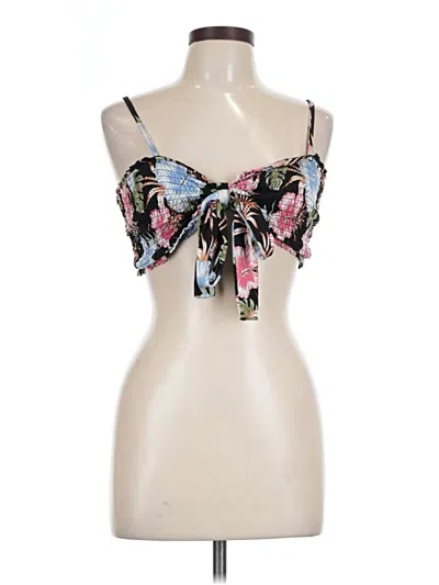 Pre-owned Almost Famous Tank Top Black Strapless Neckline Tops