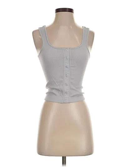 Pre-owned Almost Famous Tank Top Gray Strapless Neckline Tops