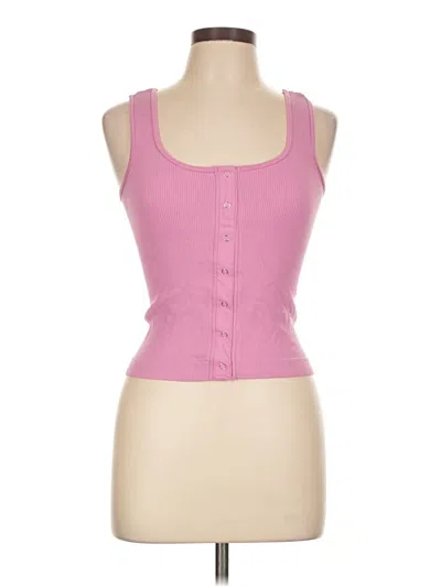 Pre-owned Almost Famous Tank Top Pink Sweetheart Neckline Tops