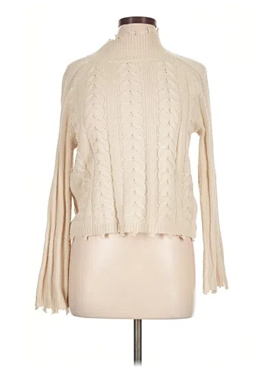 Pre-owned Almost Famous Turtleneck Sweater In Ivory