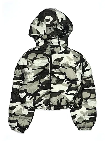 Pre-owned Almost Famous Kids' Windbreaker Jacket In Green
