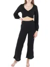ALMOST FAMOUS WOMENS CROP TOP 2 PC PANT OUTFIT