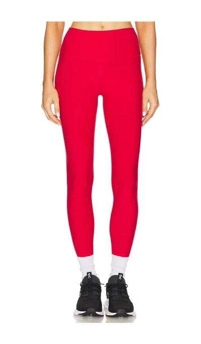 Alo Yoga 7/8 Alosoft High-waist Highlight Legging In Bold Red