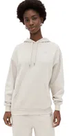 Alo Yoga Womens Bone Accolade Kangaroo-pocket Cotton-blend Hoody Xs In Bone
