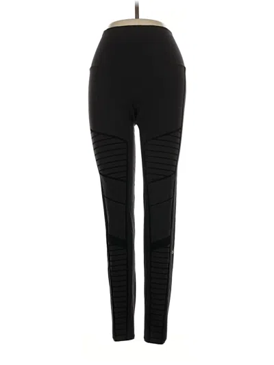 Pre-owned Alo Yoga Active Pants In Black