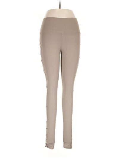 Pre-owned Alo Yoga Active Pants In Tan