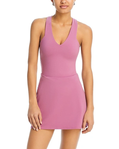 Alo Yoga Airbrush Real Tennis Dress In Soft Mulberry