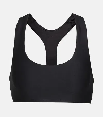 Alo Yoga Airlift Advantage Racerback Sports Bra In Black