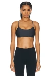 Alo Yoga Airlift Intrigue Bra In Anthracite