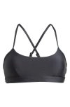 Alo Yoga Airlift Intrigue Bra In Anthracite