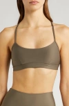 Alo Yoga Airlift Intrigue Bra In Olive Tree