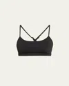 Alo Yoga Intrigue Scoop-neck Stretch-woven Sports Bra In Black
