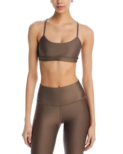 Alo Yoga Airlift Intrigue Sports Bra In Brown