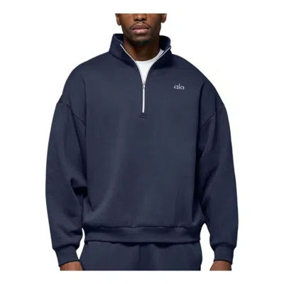 Alo Yoga Alo Accolade 1/4 Zip Pullover 'navy' In Multi