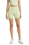 Alo Yoga Alo Airbrush High Waist Bike Shorts In Iced Green Tea