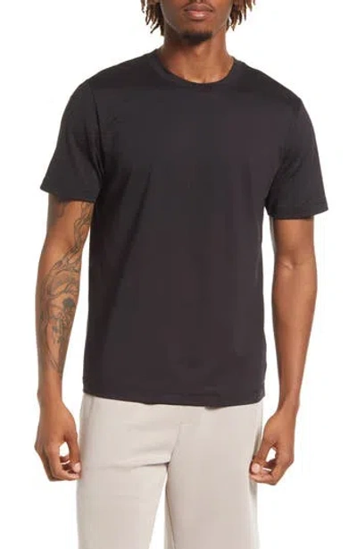 Alo Yoga Alo Conquer Reform Performance Crewneck T-shirt In Black