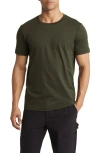 Alo Yoga Alo Conquer Reform Performance Crewneck T-shirt In Stealth Green