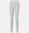 Alo Yoga Alosoft High-rise Stretch-woven Leggings In Grey