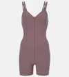 Alo Yoga Alosoft Suns Out Romper In Brown