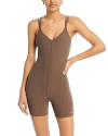 Alo Yoga Alosoft Suns Out Romper In Olive Tree
