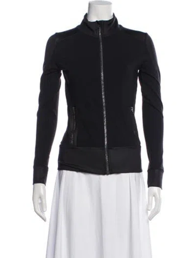 Pre-owned Alo Yoga Biker Jacket In Black