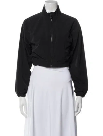 Pre-owned Alo Yoga Bomber Jacket In Black