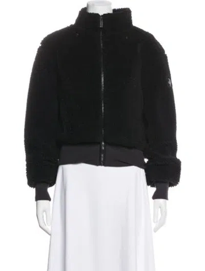 Pre-owned Alo Yoga Bomber Jacket In Black