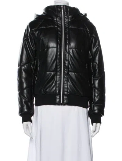 Pre-owned Alo Yoga Bomber Jacket In Black