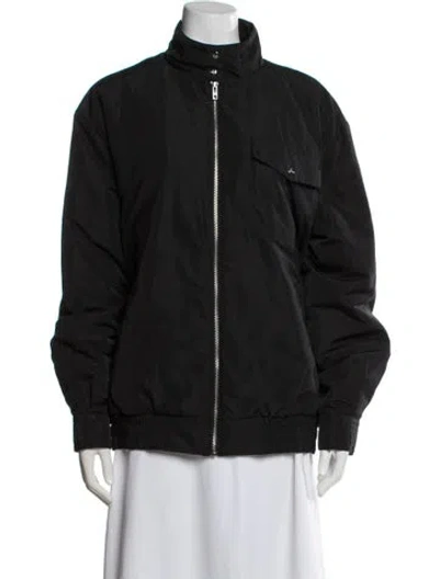 Pre-owned Alo Yoga Bomber Jacket In Black