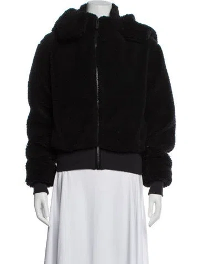 Pre-owned Alo Yoga Bomber Jacket In Black