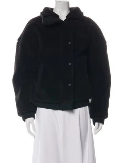 Pre-owned Alo Yoga Bomber Jacket In Black