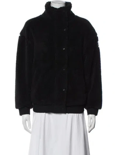 Pre-owned Alo Yoga Bomber Jacket In Black