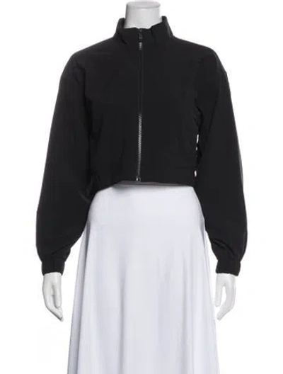 Pre-owned Alo Yoga Bomber Jacket In Black