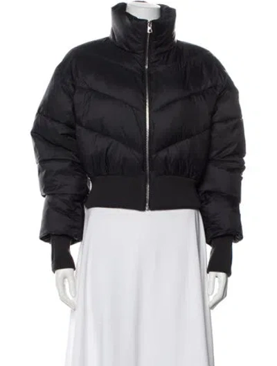 Pre-owned Alo Yoga Bomber Jacket In Black