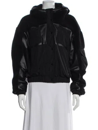 Pre-owned Alo Yoga Bomber Jacket In Black