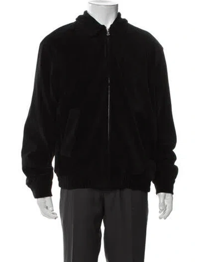 Pre-owned Alo Yoga Bomber Jacket In Black